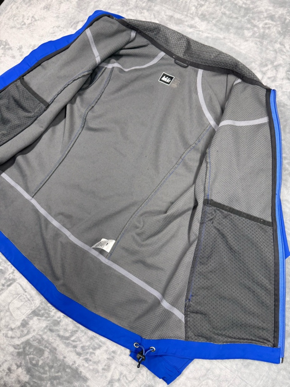 REI Women's Vibrant Soft Shell Blue Jacket - Picture 9 of 14